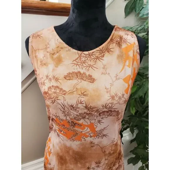 Prettylittlething Women Brown Polyester Round Neck Sleeveless Long Maxi Dress 14 - Picture 5 of 11